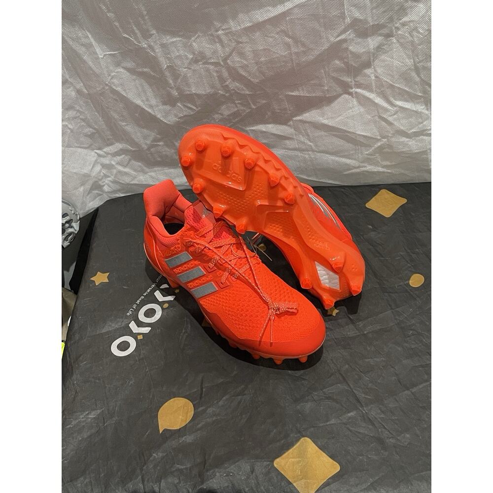 New Men’s 11.5 ADIDAS Ultraboost Football Cleats Orange Grey RARE JP7411